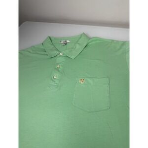 Mens Peter Millar Tailored Fit Pima Cotton Golf Polo Shirt Size XXL Clover *Read